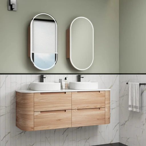 Briony Wall Hung Real Timber 1500mm/1800mm - FIL Kitchen Bathroom