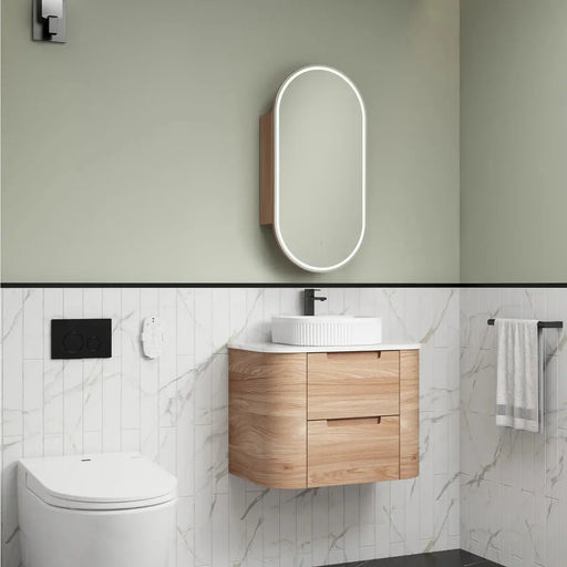 Briony Wall Hung Real Timber Single Bowl 750mm/900mm/1200mm - FIL Kitchen Bathroom