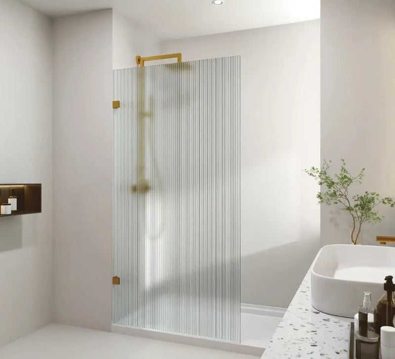 Covey Frameless Walk-In Panel Fluted Glass 10mm