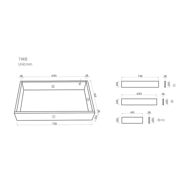 Kickboard for LK-MC74LL-CO/ PO+LK-MC74RL-CO/PO
