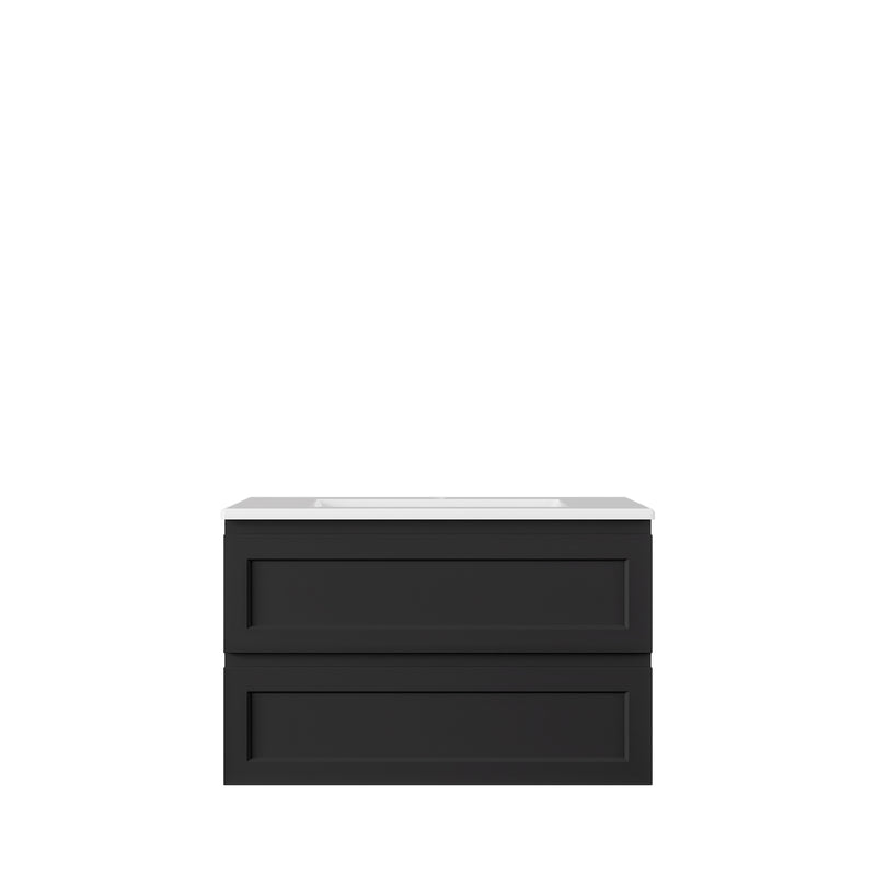 Hamilton Federation Wall Hung Cabinet Matte Black LK-FH750W-MB