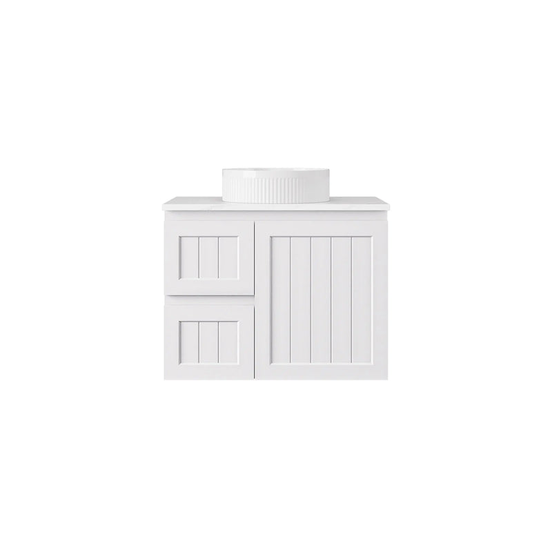 Archill Federation Wall Hung Matte White PVC Cabinet LK-FA74LW-MW
