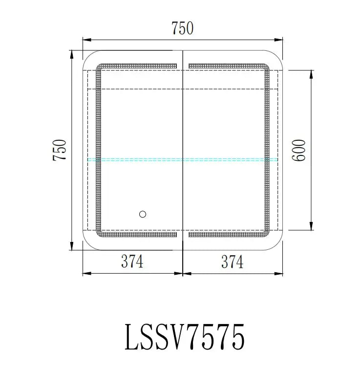 LED PVC Mirror Shaving Cabinet (600/750/900/1200/1500mm) POSEIDON