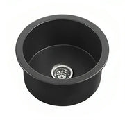SINGLE BOWL FIRECLAY KITCHEN SINK GLOSS WHITE/MATTE BLACK 470MM CETO