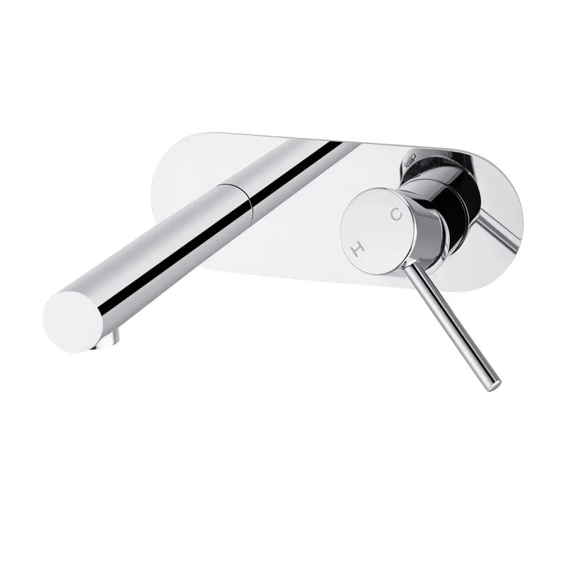 LUCID PIN Round Chrome Bathtub/Basin Wall Mixer With Spout(color up) FIL Kitchen Bathroom