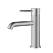 IKON Linie Solid Brass Brushed Nickel Basin Mixer Tap - FIL Kitchen Bathroom