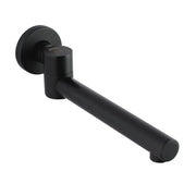 LUCID PIN Round Bathtub/Basin Swivel Wall Spout Chrome/Black FIL Kitchen Bathroom