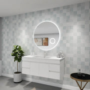 LED MIRROR BACKLIT WITH MAGNIFIER 3 COLOUR LIGHTS 900MM FIL Kitchen Bathroom