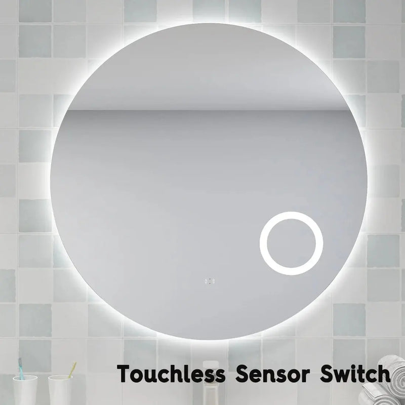 LED MIRROR BACKLIT WITH MAGNIFIER 3 COLOUR LIGHTS 900MM FIL Kitchen Bathroom