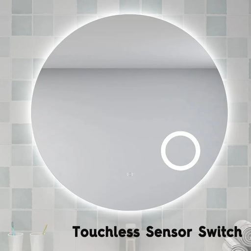 LED MIRROR BACKLIT WITH MAGNIFIER 3 COLOUR LIGHTS 900MM FIL Kitchen Bathroom