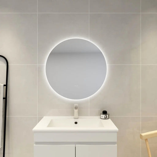 POSEIDON ROUND BACKLIT LED MIRROR 3 COLOUR LIGHTS 700X700MM - FIL Kitchen Bathroom
