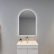 POSEIDON ARCH BACKLIT LED MIRROR 3 COLOUR LIGHTS 600X900MM - FIL Kitchen Bathroom