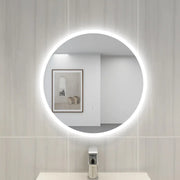 POSEIDON ACRYLIC ROUND BACKLIT LED MIRROR 3 COLOUR LIGHTS 700X700MM - FIL Kitchen Bathroom