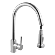 Round Chrome Pull Out Spray Kitchen Sink Mixer Tap FIL Kitchen Bathroom