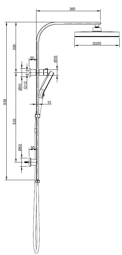 ACL Sulu II Multi-Function Shower Set acl