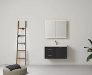 Lukka Kingsley Federation Wall Hung PVC Matte Black Lukka