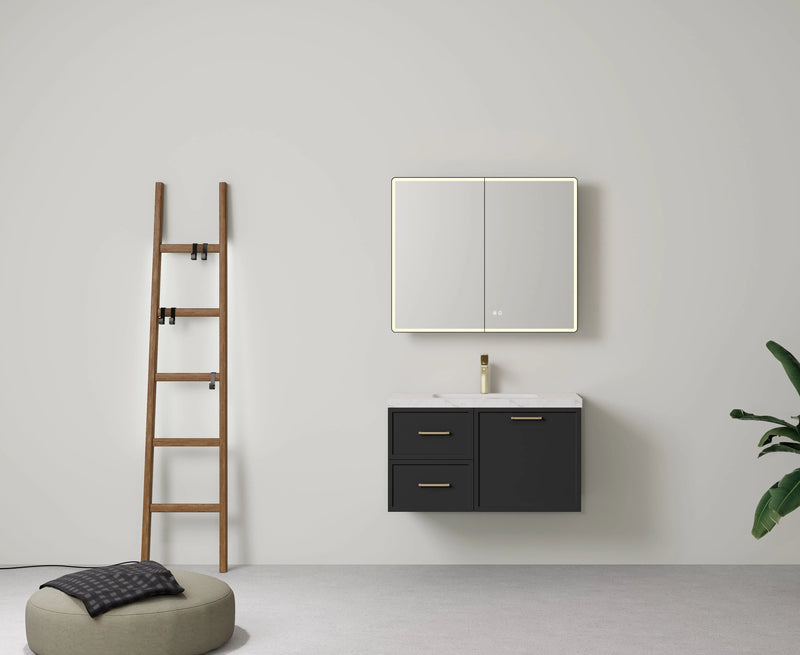 Lukka Kingsley Federation Wall Hung PVC Cabinet (900mm) Lukka