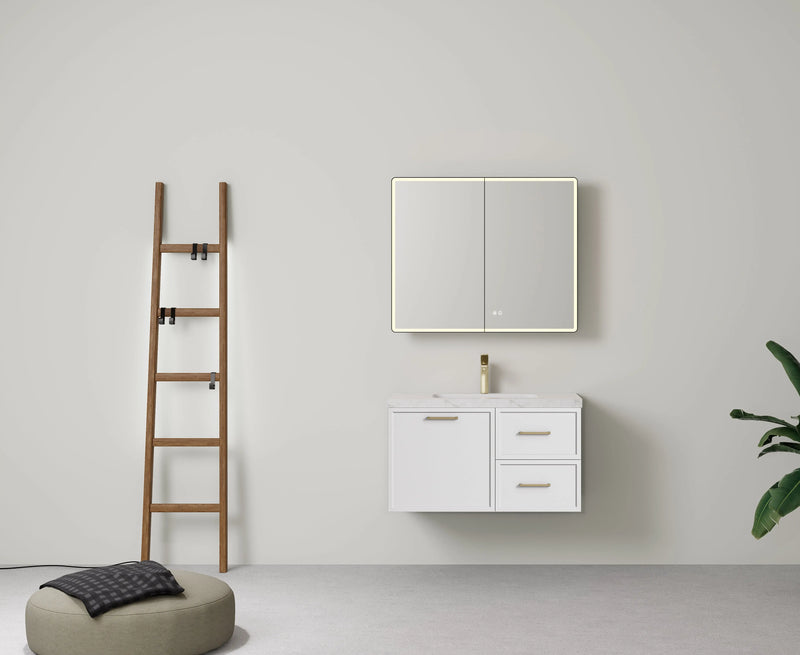 Lukka Kingsley Federation Wall Hung PVC Matte White Lukka