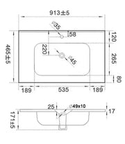 Olivia Matte Black Ceramic Top 600mm/750mm/900mm/1200mm - FIL Kitchen Bathroom