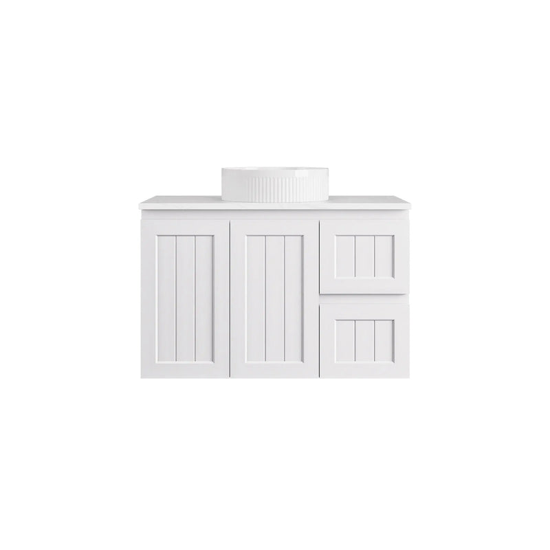 Archill Federation Wall Hung Matte White PVC Cabinet LK-FA94RW-MW