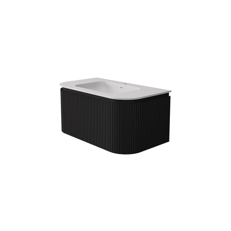 Estella Modern Wall Hung Vanity PVC Cabinet LK-ME1200W-MB