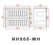 Poseidon New Hampton Wall Hung Vanity (600mm/750mm/900mm/1200mm/1500) - FIL Kitchen Bathroom