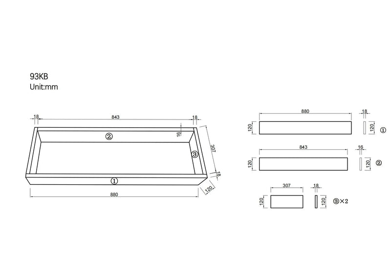 Kickboard for LK-MC93LL-CO/PO+ LK-MC93RL-CO/PO