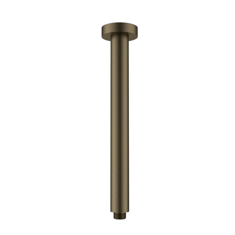 Round Ceiling Shower Arm 300mm - Antique Brass