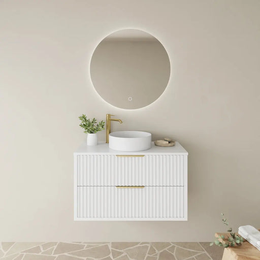Rome Wall Hung PVC Vanity Cabinet – Matte White (600mm/750mm/900mm/1200mm/1500mm) - FIL Kitchen Bathroom