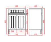Acacia Shaker Pvc Free Standing Vanity Matte White 600mm/750mm/900mm - FIL Kitchen Bathroom