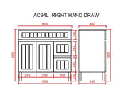 Acacia Shaker Pvc Free Standing Vanity Matte White 600mm/750mm/900mm - FIL Kitchen Bathroom