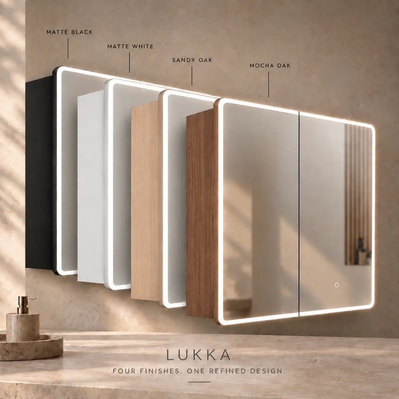 Avola LED Mirror Cabinet (MW/MB/MO/SO)  LK-ALMC600-3LIGHTS