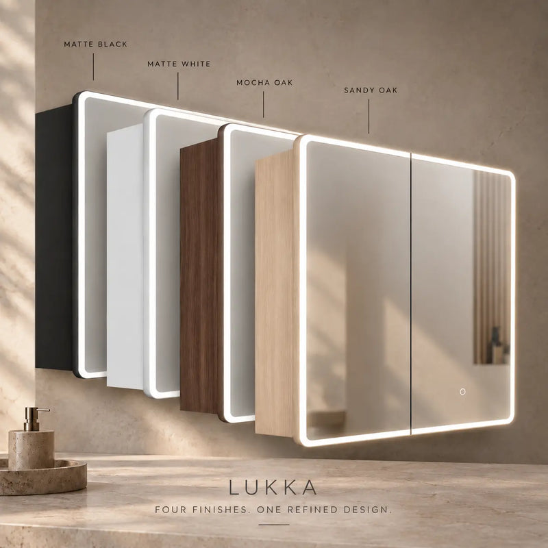 Avola LED Mirror Cabinet (MW/MB/MO/SO) LK-ALMC900-3LIGHTS