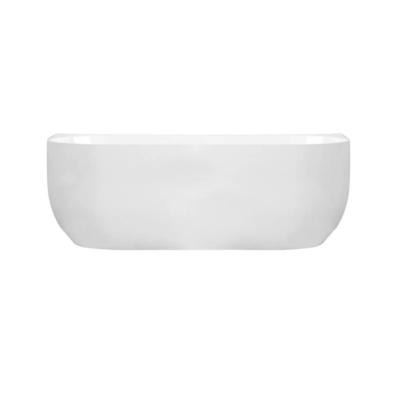 Anna Back-To-Wall Bathtub – Gloss White mercioaustralia