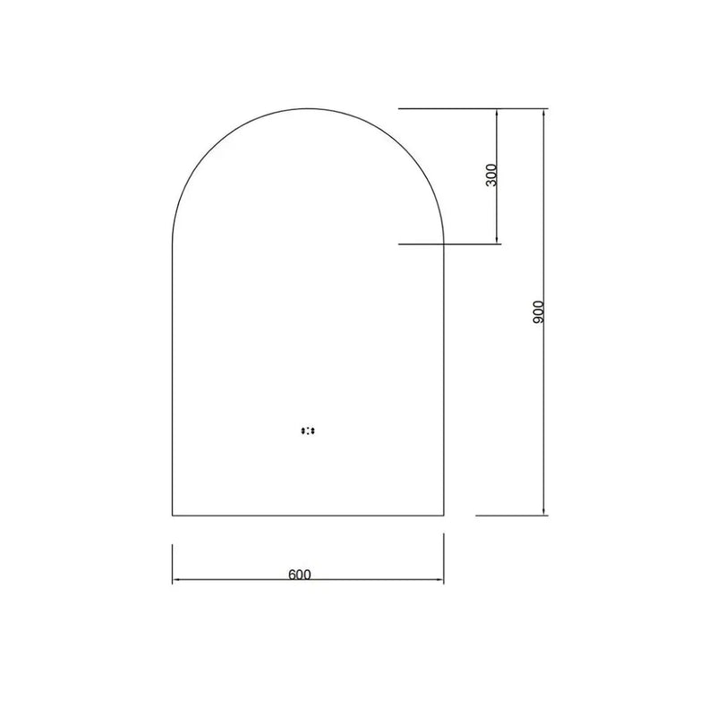 POSEIDON ARCH BACKLIT LED MIRROR 3 COLOUR LIGHTS 600X900MM - FIL Kitchen Bathroom