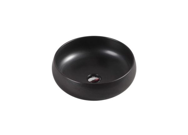 Asti 87 415X415X140mm Matt Black Above Counter Basin