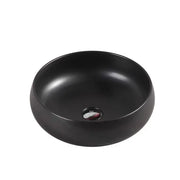 Asti 87 Counter-top Round Basin - Matt Black mercioaustralia