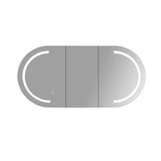 Athena 1200mm LED Oval Wall-Hung Shaving Cabinet mercioaustralia