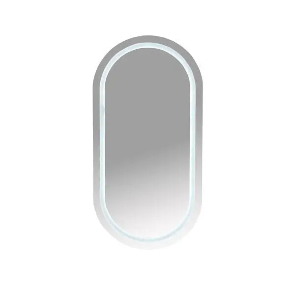 LED Oval PVC Shaving Cabinet 450 x 900mm – Single Door MERCIO