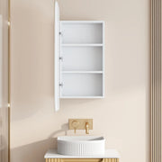 Athena 450 x 900mm LED Square Wall-Hung Shaving Cabinet - Single Door mercioaustralia