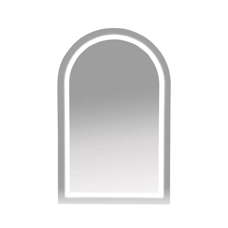 Athena 500 x 900mm LED Arch Wall-Hung Shaving Cabinet - Single Door mercioaustralia