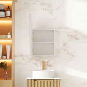 Athena 500 x 900mm LED Arch Wall-Hung Shaving Cabinet - Single Door mercioaustralia