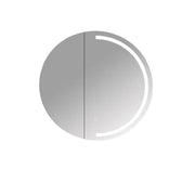 Athena 750mm LED Round Wall-Hung Shaving Cabinet - Single Door mercioaustralia