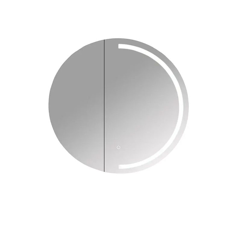 Athena 750mm LED Round Wall-Hung Shaving Cabinet - Single Door mercioaustralia