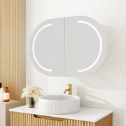 Athena 900mm LED Oval Wall-Hung Shaving Cabinet mercioaustralia