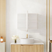Athena 900mm LED Oval Wall-Hung Shaving Cabinet mercioaustralia