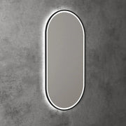 AULIC BEAU MONDE LED MIRROR MATTE BLACK 3 COLOUR LIGHTS 450X900MM - FIL Kitchen Bathroom