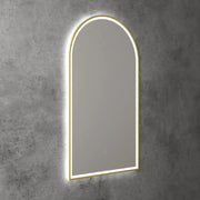 AULIC CANTERBURY LED MIRROR BRUSHED GOLD 3 COLOUR LIGHTS 500X900MM - FIL Kitchen Bathroom