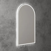 AULIC CANTERBURY LED MIRROR BRUSHED NICKEL 3 COLOUR LIGHTS 500X900MM - FIL Kitchen Bathroom