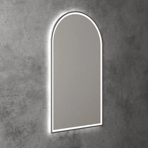 AULIC CANTERBURY LED MIRROR GUN METAL 3 COLOUR LIGHTS 500X900MM - FIL Kitchen Bathroom